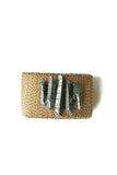 Quartz Wire Coiled Cuff Bracelet