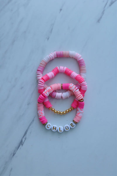 Clay Bead Bracelet Set