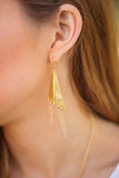 Triangle Chain Earrings