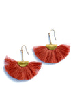 Fan Tassel Earrings, Tassel dangle earrings, Gold fan out tassel earrings  || Darleen Meier Jewelry