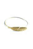Feather gold Bracelet || Darleen Meier Jewelry