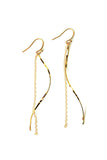 Long Twirl Chain Earrings | Darleen Meier Jewelry