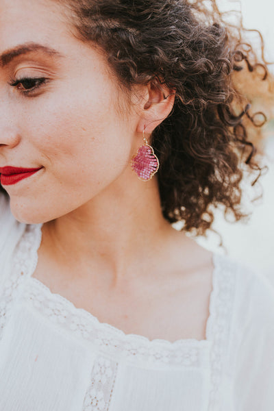 Vanessa Beaded Clover Earrings