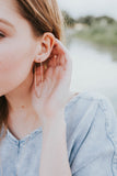 Half Circle Hoop Earrings