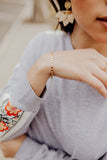 Cali Circle link Chain Bracelet gold filled dainty bracelet || Darleen Meier Jewelry