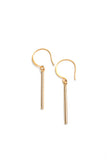 Gold Short Bar Earrings | Darling Darleen Jewelry