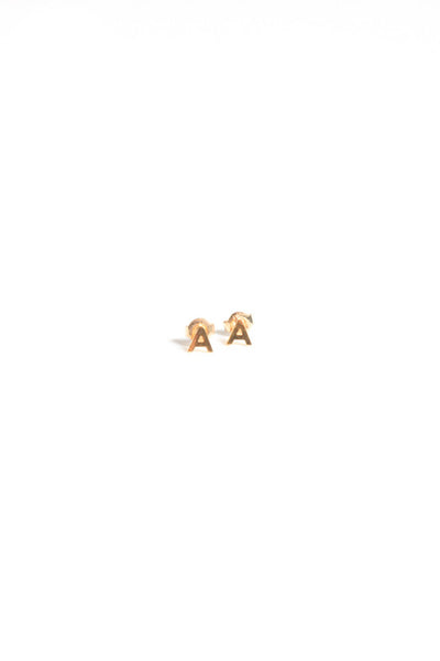 Letter Stud Earrings