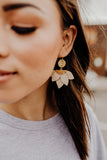 Ramona Leather Petal Earrings || Darleen Meier Jewelry