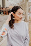 Ramona Leather Petal Earrings || Darleen Meier Jewelry