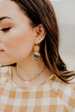 Gilly Dark Onyx Gemstone Circle Earring || Darleen Meier Jewelry