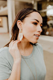 Stacia Raffia Long Crystal gemstone fan Earrings || Darleen Meier Jewelry