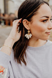 Ramona Leather Petal Earrings || Darleen Meier Jewelry