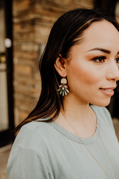 Alaina Fan Marquise Earrings