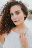 Long Twirl Chain Earrings