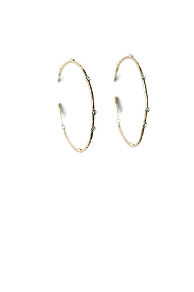Crystal Point Hoops