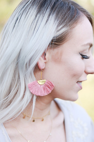 Fan Tassel Earrings