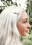 Rainbow Hair Clips || Darleen Meier Jewelry
