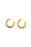 Payton Half Hoop Gold Plated Small Earrings