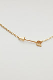 Tiny Gold Arrow Necklace