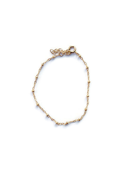 Melany Ball Chain Dainty Gold Filled Bracelet