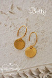Small Round Gold Disc Earrings | Darleen Meier Jewelry