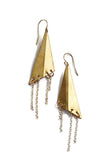 Triangle Chain Earrings | Darleen Meier Jewelry