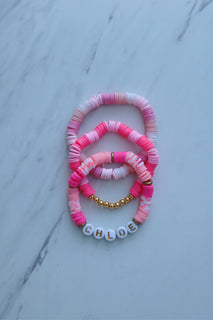 Clay bead bracelet clearance
