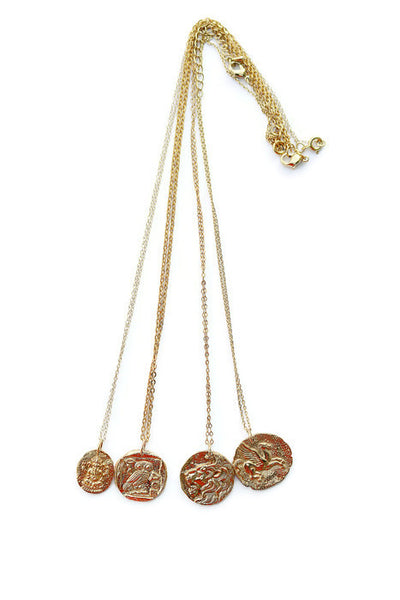 Ancient Greek Coin Charm Necklaces