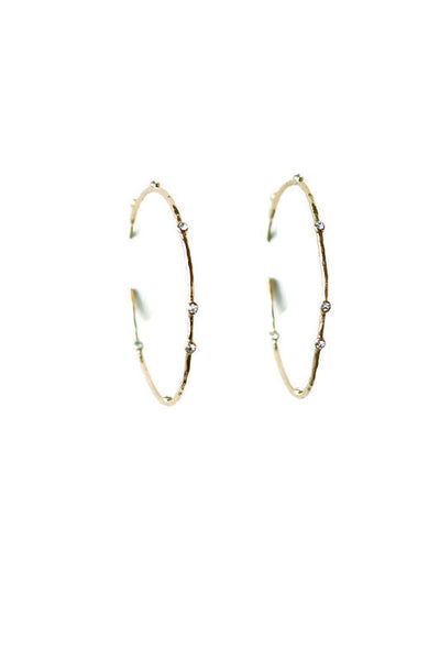 Crystal Point Hoops
