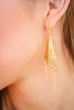 Triangle Chain Earrings