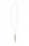 Personalize Long Bar Necklace | Darleen Meier Jewelry