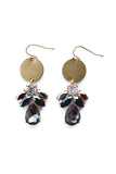 Gilly Dark Onyx Gemstone Circle Earring || Darleen Meier Jewelry