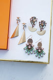 Alaina Fan Marquise Earrings