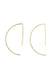 Addison Half Hoop Gold Earring