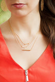 Tiny Gold Arrow Necklace