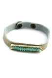 Leather Bracelet with Tiny Beads | Darleen Meier Jewelry
