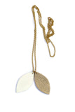 Wyatt Leather Feather Necklace || Darleen Meier Jewelry