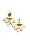 Ramona Leather Petal Earrings || Darleen Meier Jewelry