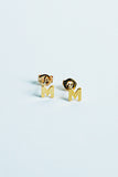 Letter Stud Earrings