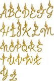 Letter charm necklace script cursive Initial Personalized Necklace