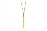 Personalize Long Bar Necklace