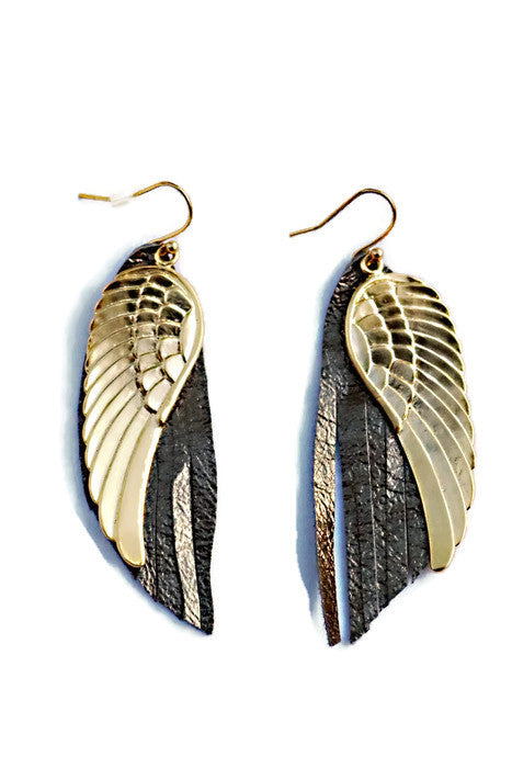 Feather store wing earrings