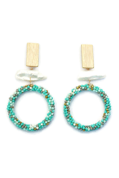 Bea Circle Dangle Earrings