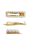 Pearl Hair Clip Set || Darleen Meier Jewelry