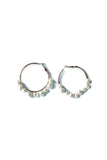 Pearl Fringe Hoops Gold Plated || Darleen Meier Jewelry