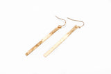 Colin Simple Gold Bar Earrings