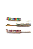 Rainbow Hair Clips || Darleen Meier Jewelry