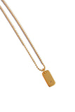 Tiny Diamond Rectangle Necklace