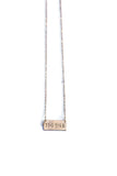 Short Bar Stamped Necklace || Darleen Meier Jewelry