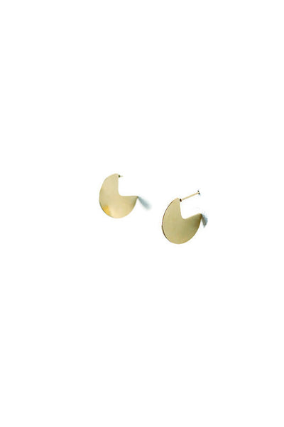 Gold Wedge Hoops